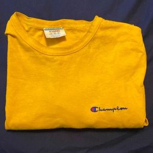 Extra Large Yellow Champion T Shirt